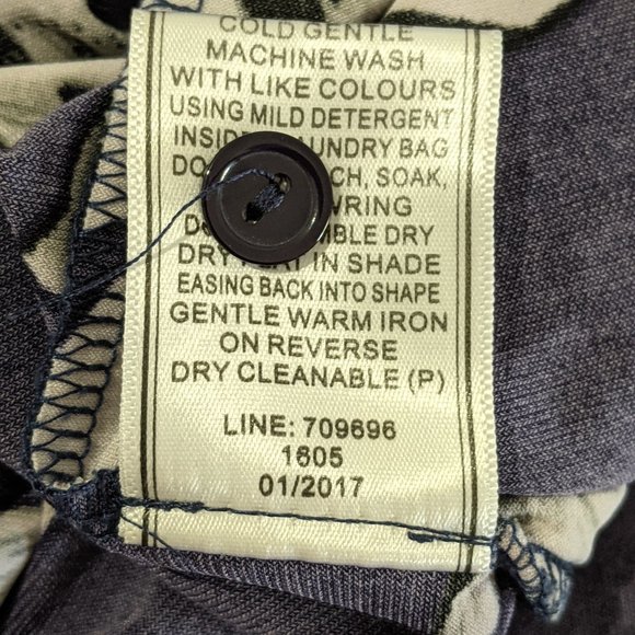 Portmans Jump Suit Size 8 Blue Floral - Picture 5 of 6